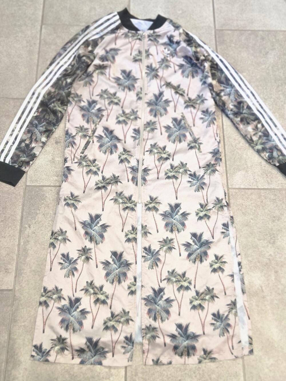 Adidas Originals x FARM Rio Elongated SST Track Jacket Palm Pink Duster S UK 10